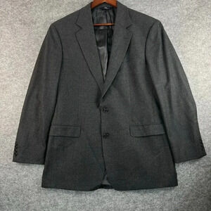 Vtg Brooks Brothers Wool‎ Blazer Men’s 42 LG Gray Sport Coat Suit Jacket Stretch